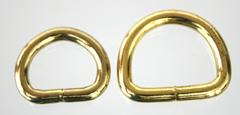 Brass plated D ring thumbnail